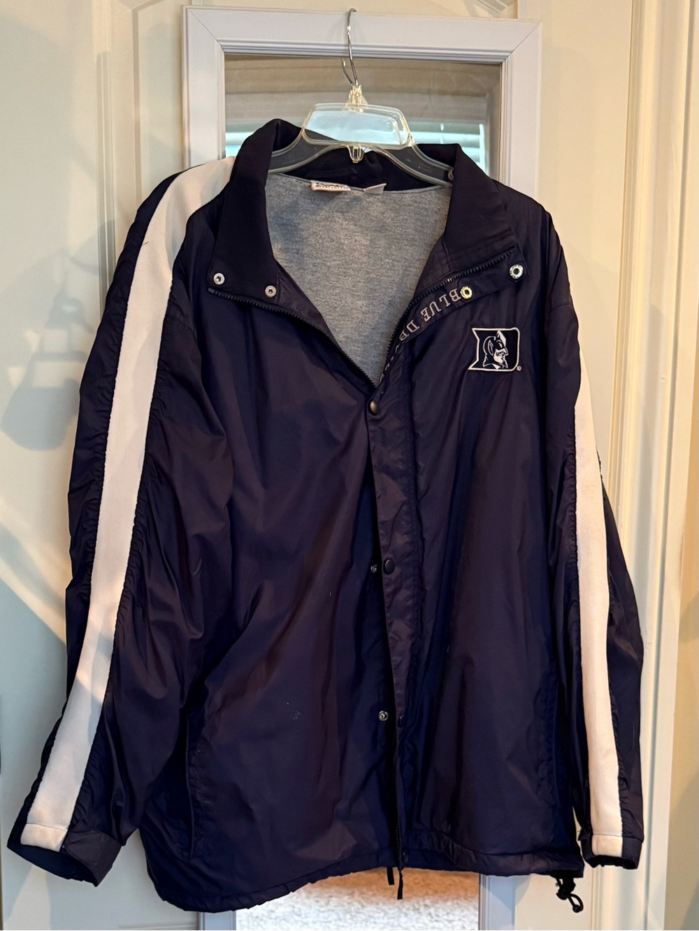 Duke Blue Devils Windbreaker Jacket XL Navy Blue Unisex Red Oak Sportswear 🏀💙